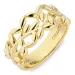 blad ring in verguld sterlingzilver