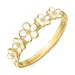margriet witte ring in verguld sterlingzilver - Majse