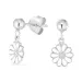 8 mm margriet oorsteker in zilver - Maggie