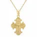 dagmarkruis ketting met hanger in verguld sterlingzilver
