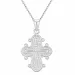 dagmarkruis ketting met hanger in zilver