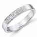 diamant mémoire ring in 14 karaat witgoud 5 x 0,03 ct