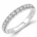 Diamant mémoire ring in 14 karaat witgoud 0,50 ct