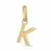 letter k hanger in 8 karaat goud