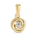 zirkoon hanger in 8 karaat goud