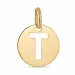 letter t hanger in 8 karaat goud