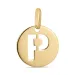 letter p hanger in 8 karaat goud