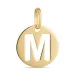 letter m hanger in 8 karaat goud