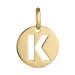 letter k hanger in 8 karaat goud