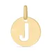 letter j hanger in 8 karaat goud