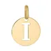 letter i hanger in 8 karaat goud