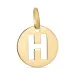 letter h hanger in 8 karaat goud
