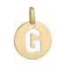 letter g hanger in 8 karaat goud