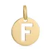 letter f hanger in 8 karaat goud
