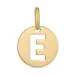 letter e hanger in 8 karaat goud
