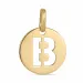 letter b hanger in 8 karaat goud
