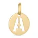 letter a hanger in 8 karaat goud