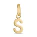letter s hanger in 8 karaat goud