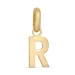 letter r hanger in 8 karaat goud