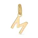 letter m hanger in 8 karaat goud