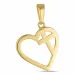 hart kruis hanger in 8 karaat goud