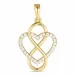 hart infinity zirkoon hanger in 8 karaat goud