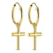 12 mm kruis creool in 9 karaat goud - Amoré