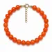 oranje chalcedoon armband in verguld staal - AURA