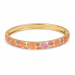waterproof pink bangle in verguld staal - OCEANA