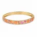 waterproof pink bangle in verguld staal - OCEANA