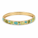 waterproof groen bangle in verguld staal - OCEANA