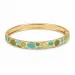 waterproof groen bangle in verguld staal - OCEANA