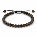 bronziet armband in nylon met verstelbaar koord