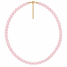 roze kwarts ketting in verguld staal - AURA