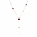 agaat Y-ketting in verguld staal - AURA