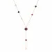 granaat Y-ketting in verguld staal - AURA