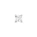 1 x 0,03 ct solitaire oorbel in 14 karaat witgoud met diamant 