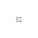 1 x 0,04 ct solitaire oorbel in 14 karaat goud met diamant 