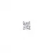 1 x 0,04 ct solitaire oorbel in 14 karaat witgoud met diamant 