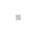 1 x 0,04 ct solitaire oorbel in 14 karaat witgoud met diamant 