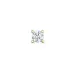 1 x 0,06 ct diamant solitaire oorbel in 14 karaat goud met diamant 