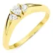 waterproof zirkoon ring in verguld staal - OCEANA