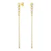 waterproof lange zirkoon ketting oorbellen in verguld staal - OCEANA