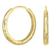 25 mm creool in verguld zilver