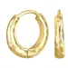 14 mm creool in verguld zilver
