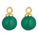 groen onyx hangers voor oorbellen in verguld zilver - Mix & Match
