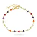 veelkleurig armband in verguld sterlingzilver - Loom Stones