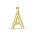 letter a hanger in verguld sterlingzilver
