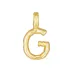 letter g hanger in verguld sterlingzilver