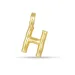 letter h hanger in verguld sterlingzilver